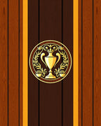 Golden Trophy Laurel Wreath Rug