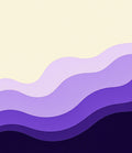Lavender Purple Wavy Layers Rug