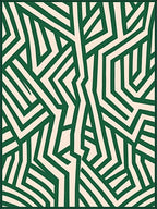 Bold Emerald Abstract Geometric Rug