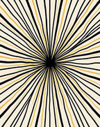 Radial Stripe Sunburst Rug