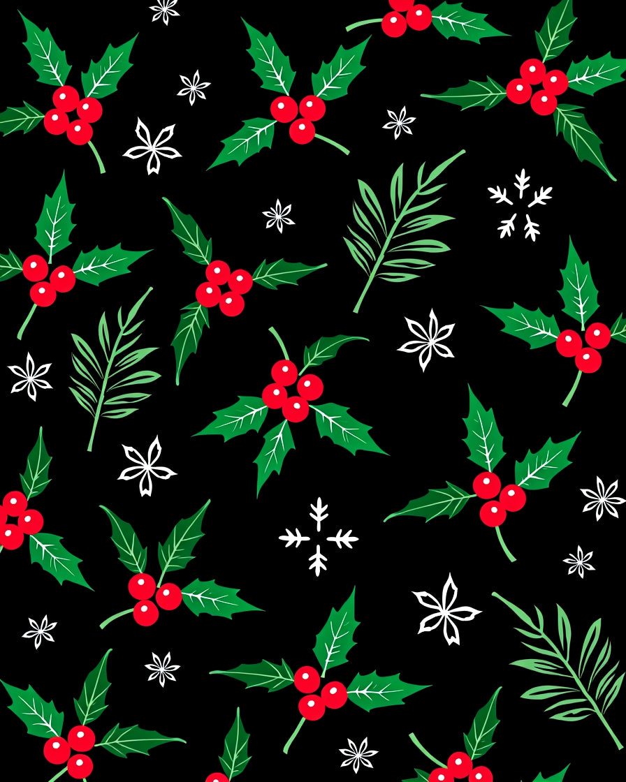 Red Holly Berry Holiday Accents Rug