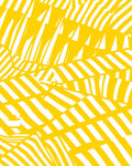 Vibrant Yellow Abstract Stripe Rug