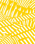 Vibrant Yellow Abstract Stripe Rug