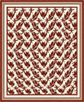 Crimson Feather Tropical Repeat Rug