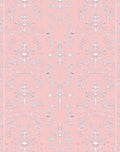 Pale Pink Floral Medallion Rug