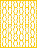 Golden Chain Link Vertical Stripe Rug