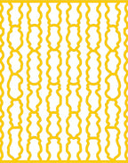 Golden Chain Link Vertical Stripe Rug