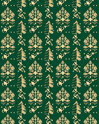 Golden Evergreen Folk Chiming Spirits Rug