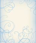 Delicate Sky Blue Swirl Abstract Rug