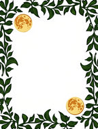 Golden Moon Vine Border Rug