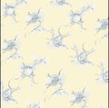 Pale Yellow Delicate Rose Sketch Rug