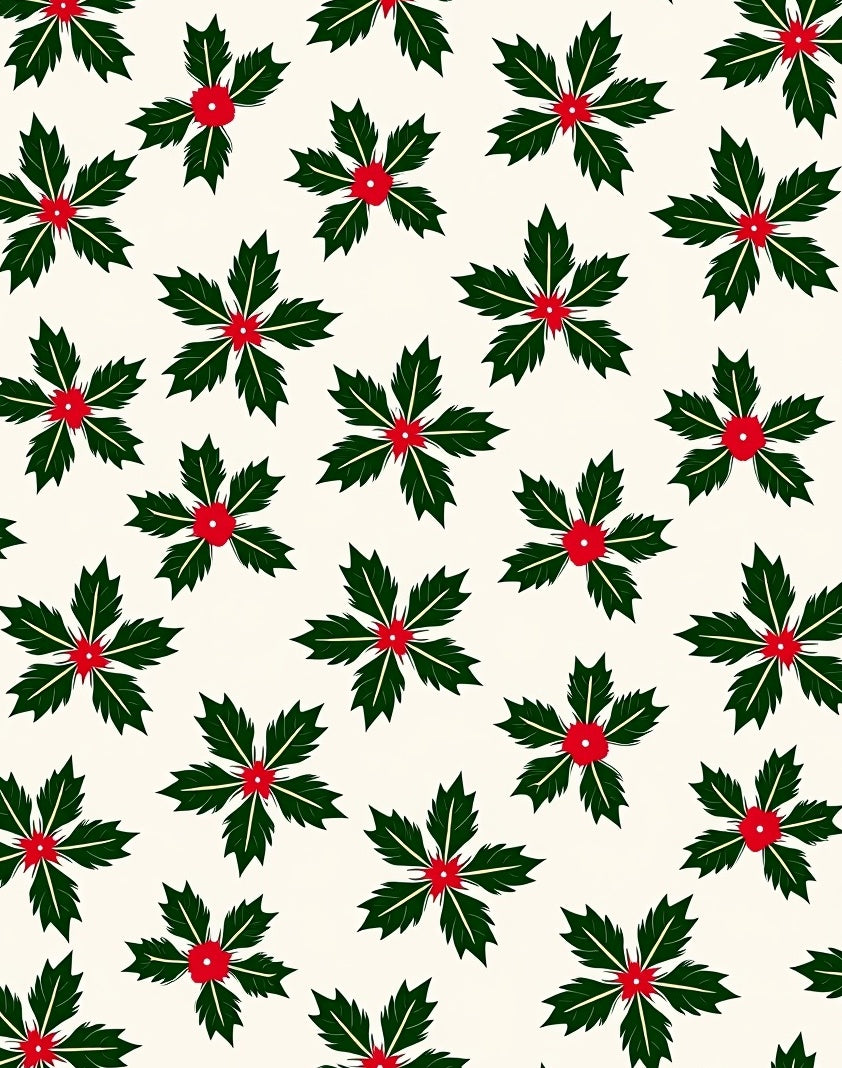 Christmas Holly Berry Blossom Rug