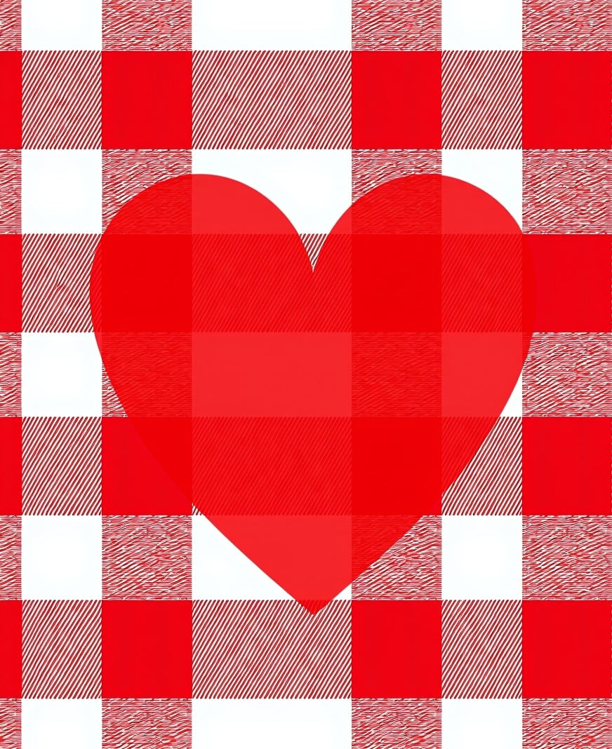 Red Heart Buffalo Check Rug