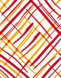 Bold Red Yellow Dash Lines Rug