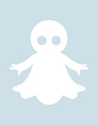 Whimsical White Ghost Sky Rug