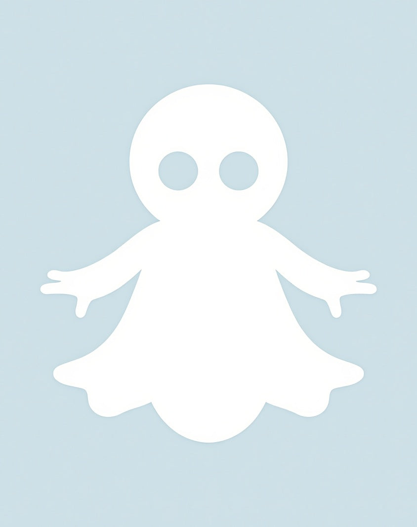 Whimsical White Ghost Sky Rug