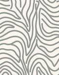 Cream Gray Organic Wave Rug