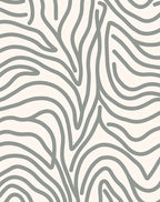 Cream Gray Organic Wave Rug