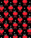 Red Hearts with Bows Polka Dot Rug