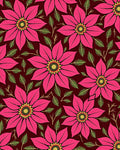 Vibrant Crimson Floral Garden Rug