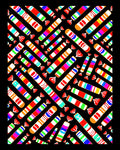 Colorful Candy Cane Stripes Rug