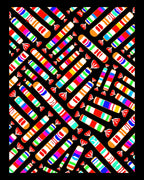 Colorful Candy Cane Stripes Rug
