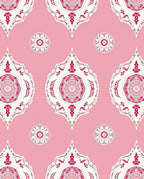 Pink and Cream Mandalas Rug