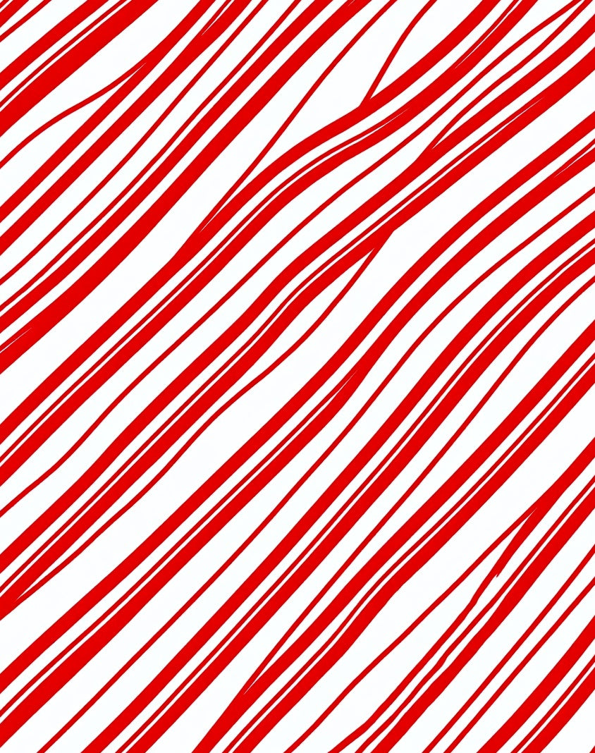 Bold Red White Striped Canvas Rug