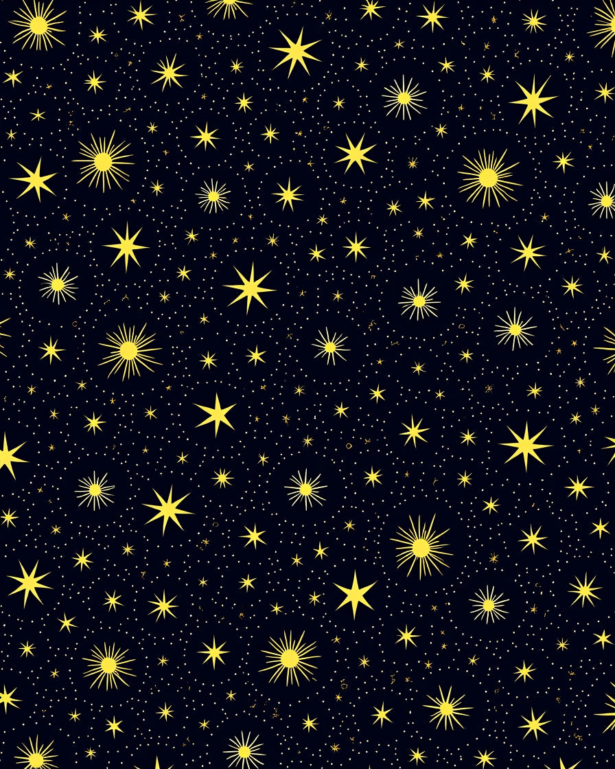 Golden Starry Night Galaxy Rug