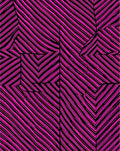 Vibrant Hot Pink Black Striped Overlay Rug