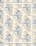Ivory Light Gray Floral Scroll Rug