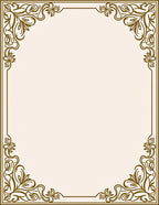 Golden Floral Antique Frame Rug