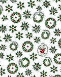 Green Botanical Wreath Berry Medallion Rug