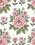 Delicate Pink Rose Garden Meadow Rug