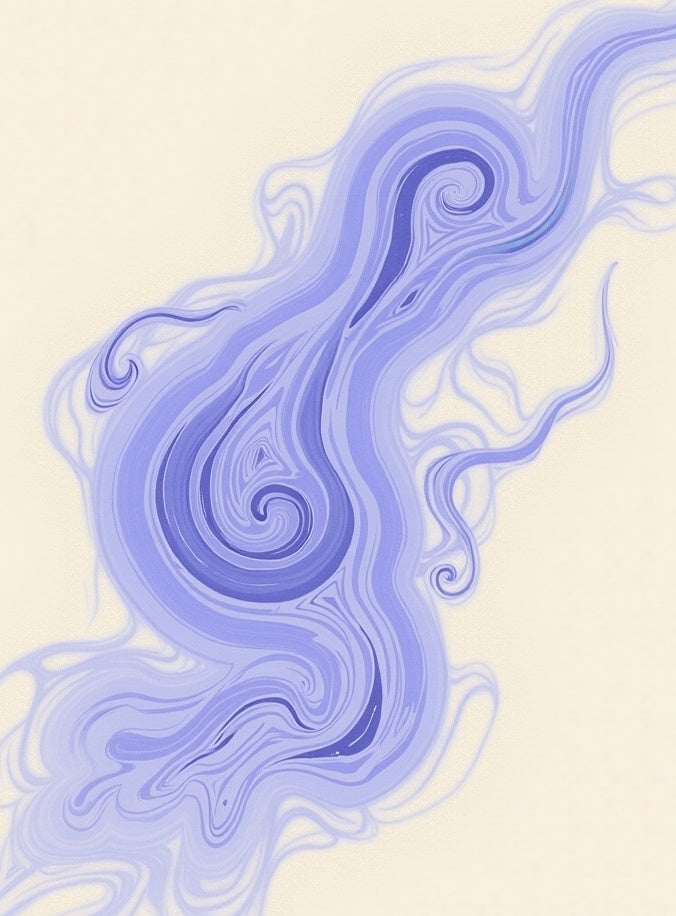 Amethyst Cloud Swirl Abstract Rug