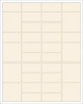 Subtle Cream Brick Tile Rug