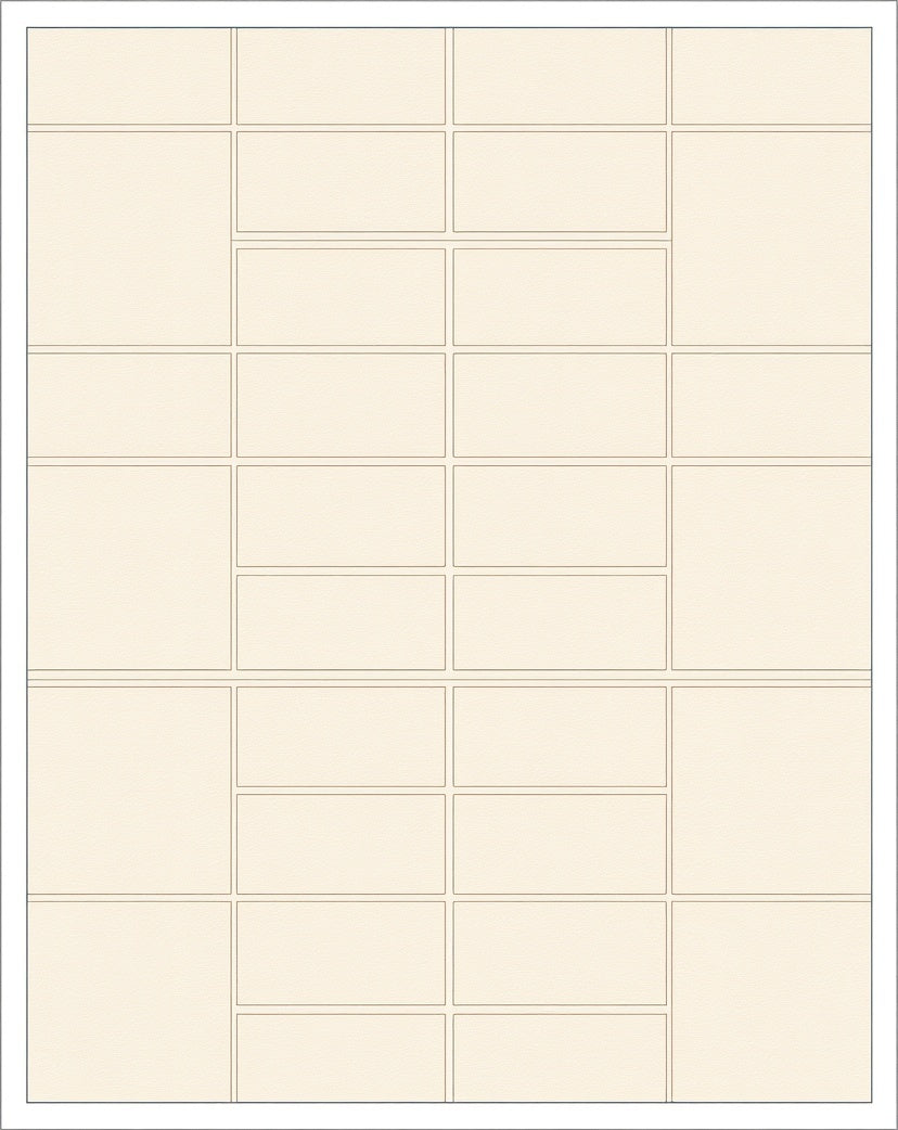 Subtle Cream Brick Tile Rug