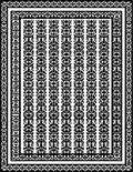 Monochromatic Bold Ethnic Stripe Rug