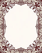Ornate Burgundy Floral Archway Rug