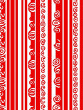 Bold Red Spiral Stripe Rug