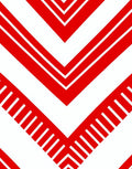 Bold Red Chevron Angled Lines Rug