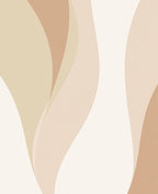 Earthy Tone Abstract Wave Rug