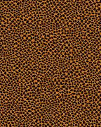 Orange Black Cracked Texture Rug