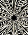 Bold Black Sunburst Radiance Rug