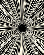 Bold Black Sunburst Radiance Rug
