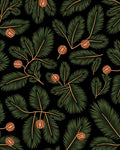 Evergreen Pine Conifer Foliage Garland Rug