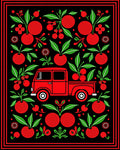 Red Truck Cherry Grove Art Rug