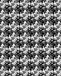 Bold Black Abstract Floral Repeat Rug