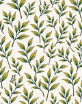 Green Yellow Leafy Branches Repeating Rug