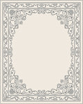 Classic Ivory Scroll Border Rug